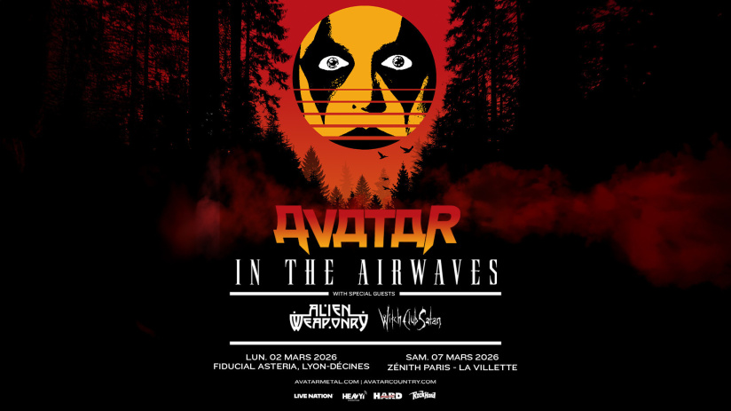Avatar en concert au Zénith de Paris en 2026 : quelles sont les premières parties ?