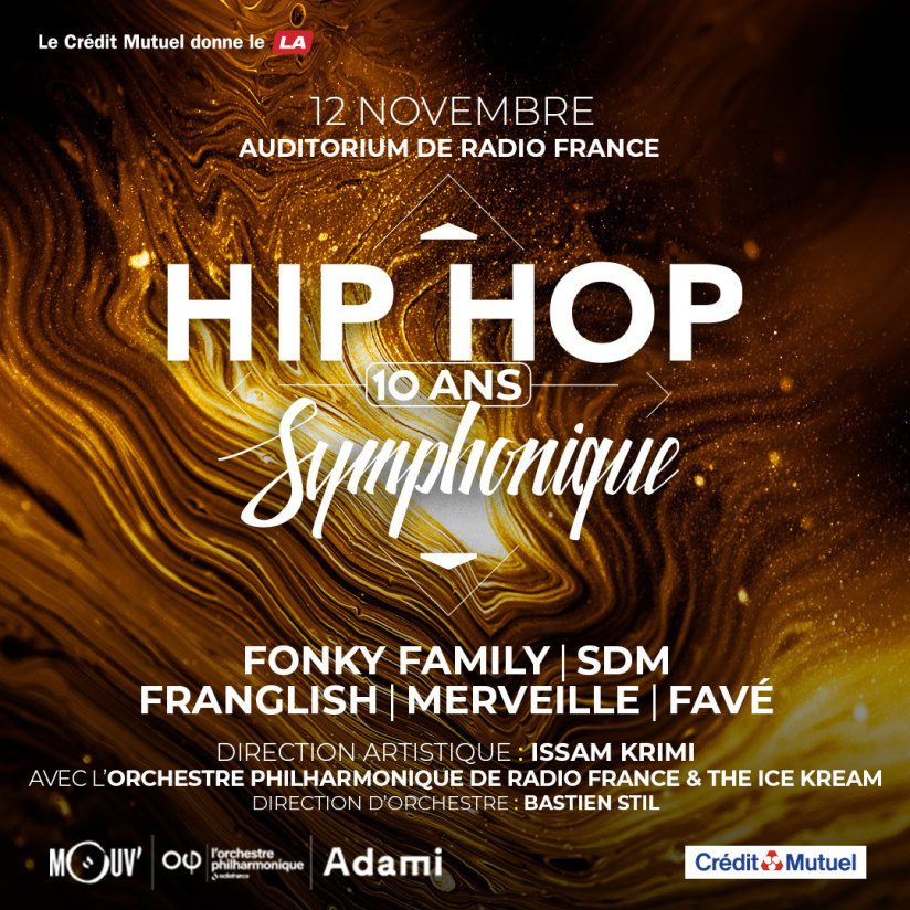 Hip Hop Symphonique 2025 à l'Auditorium de Radio France avec Fonky Family, SDM, Franglish...