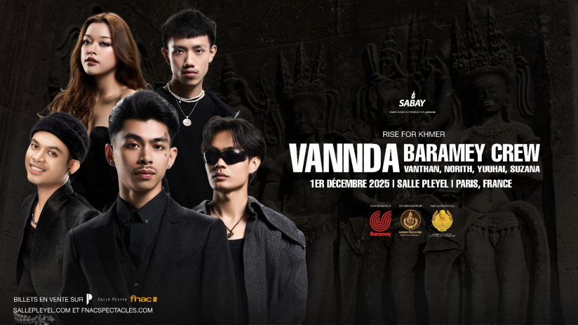 VannDa, le rappeur cambodgien, en concert à la Salle Pleyel à Paris en décembre 2025