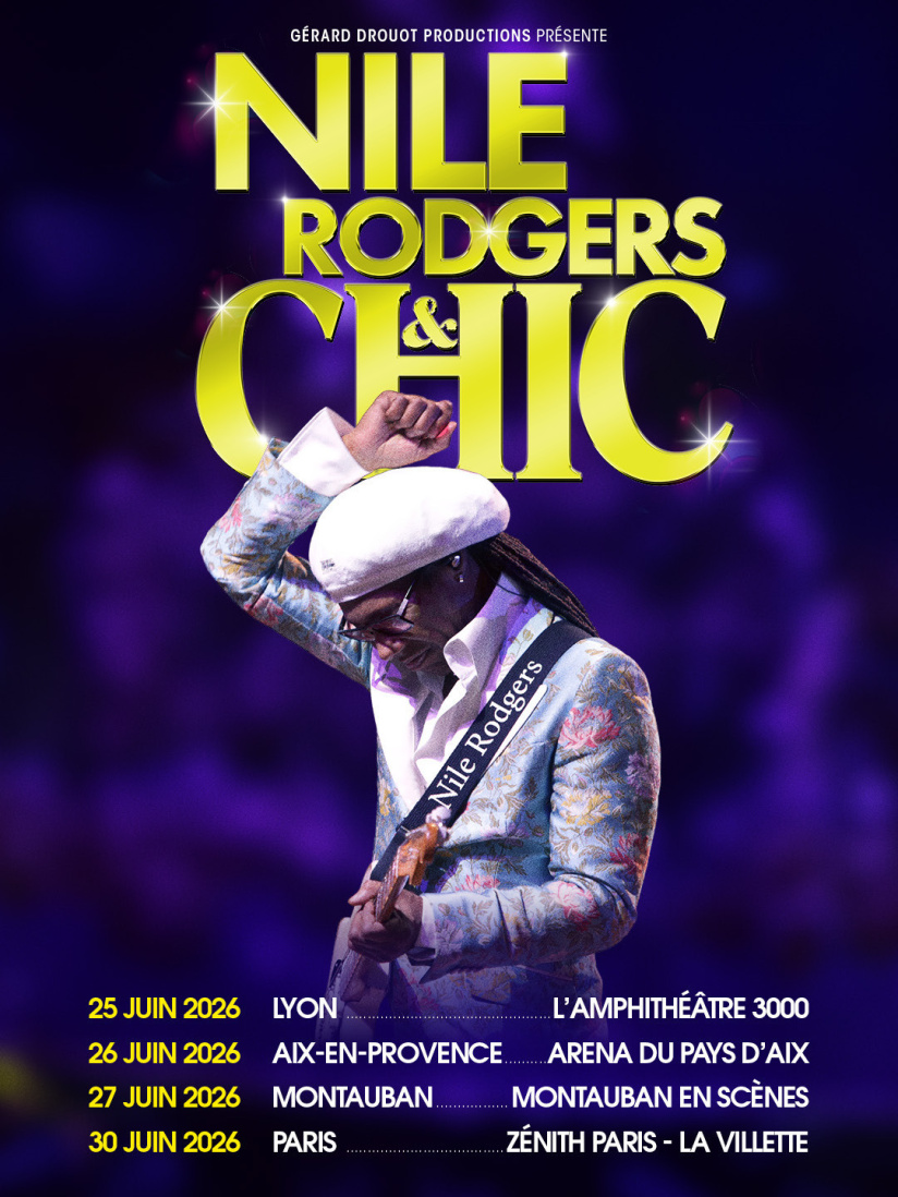 Nile Rodgers & Chic en concert au Zénith de Paris en juin 2026