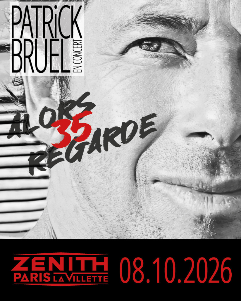 Patrick Bruel fête les 35 ans de l'album "Alors Regarde" au Zénith de Paris en octobre 2026