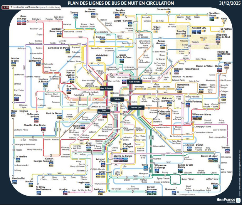 Paris : les stations de métro, gares RER et Transilien ouvertes toute la nuit du Nouvel An 2026
