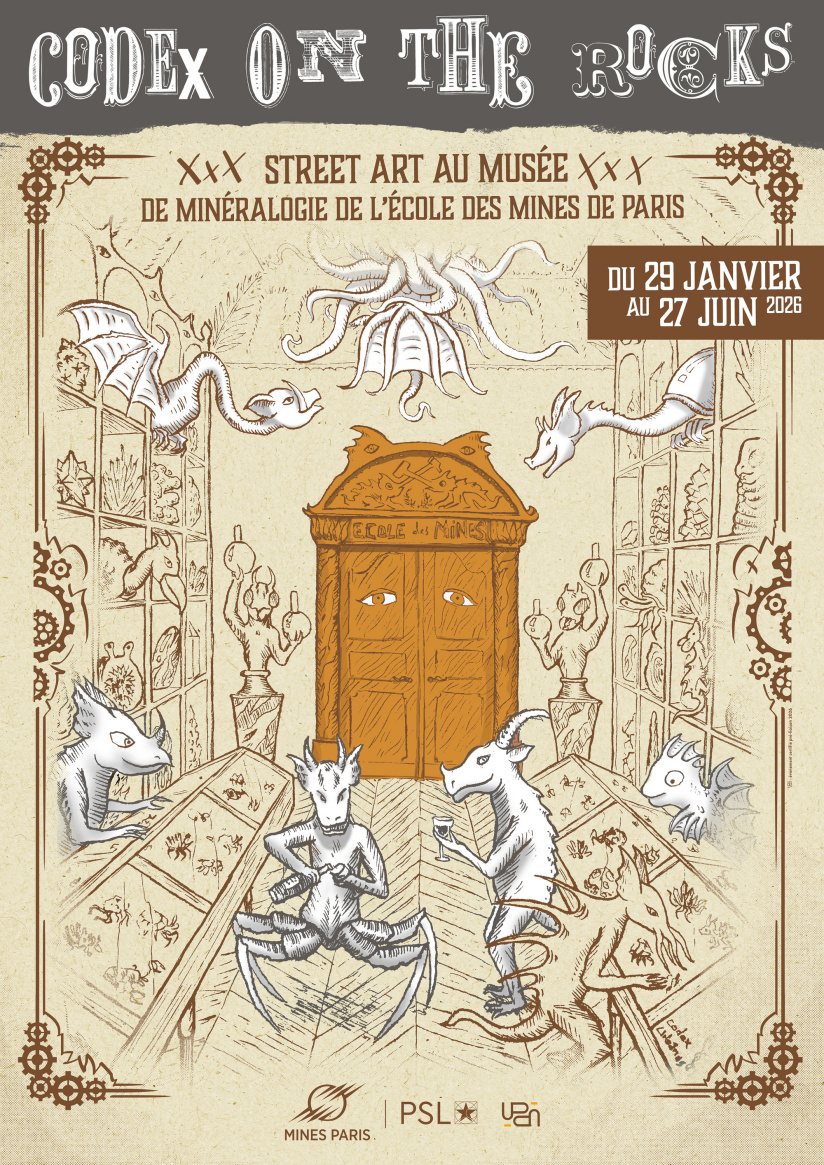 Codex on the Rocks : du street art au Musée de Minéralogie de l'École des Mines de Paris 