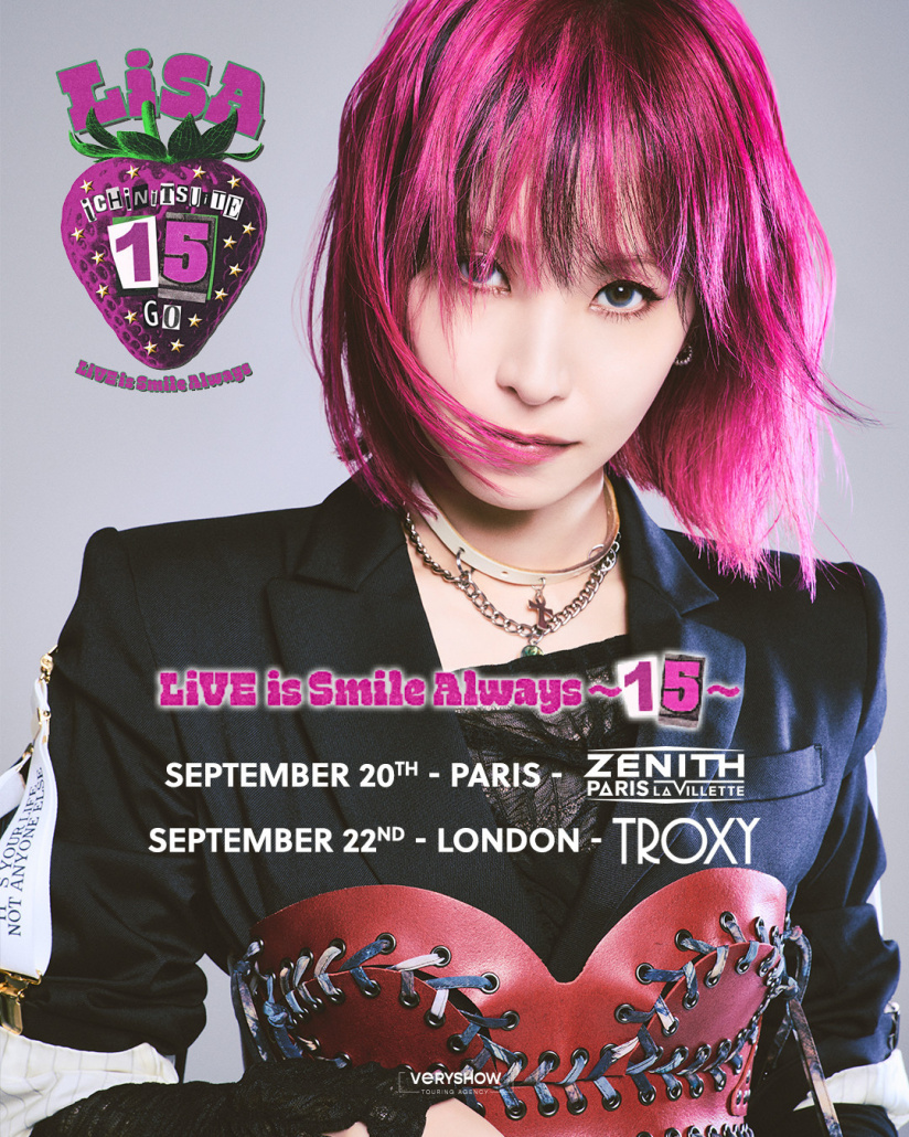 LiSA, la sensation pop japonaise, en concert au Zénith de Paris septembre 2026