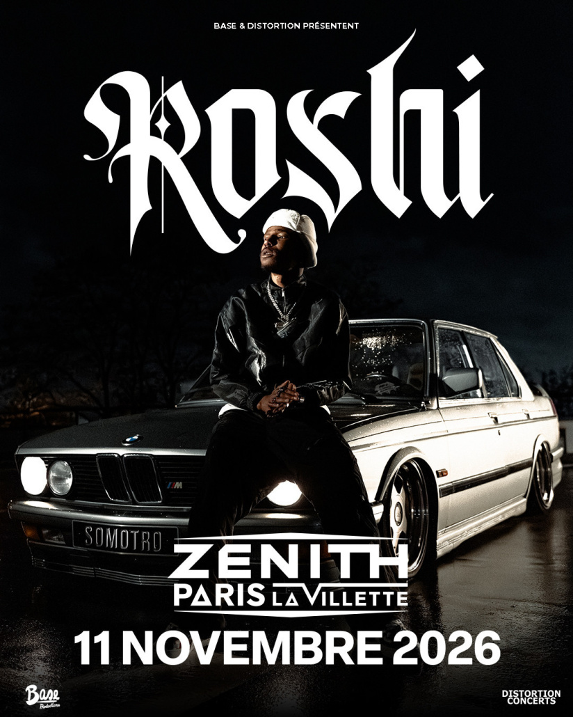 Roshi en concert au Zénith de Paris en novembre 2026