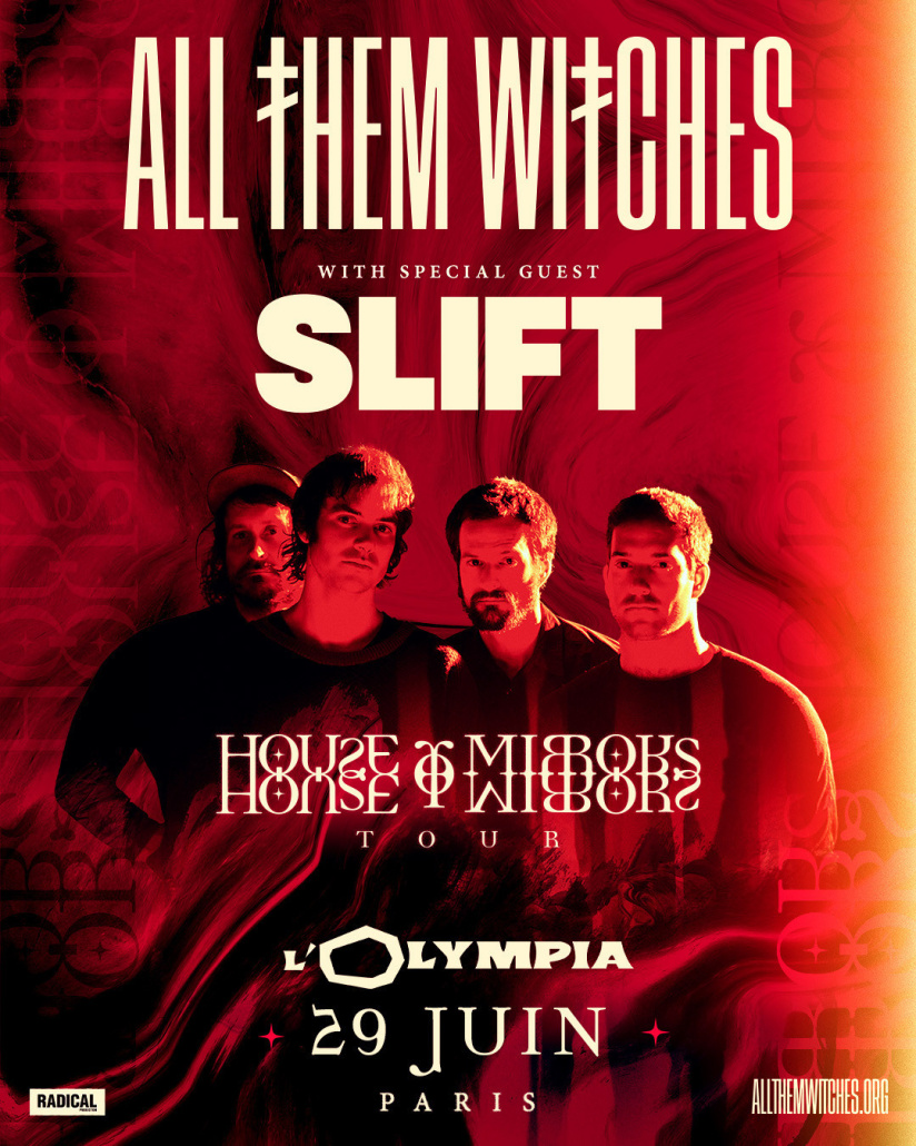 All Them Witches en concert à l'Olympia à Paris en juin 2026 avec SLIFT en invité spécial