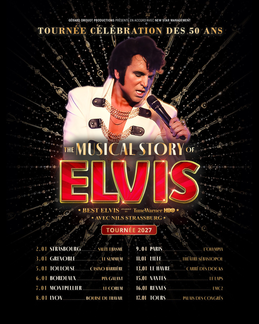  The Musical Story of Elvis à Paris en 2027 : l'hommage au King pour les 50 ans de sa disparition 