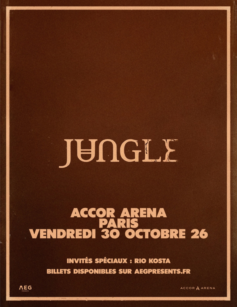 Jungle en concert à Paris Bercy en octobre 2026