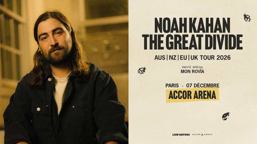  Noah Kahan en concert à Paris Bercy en décembre 2026