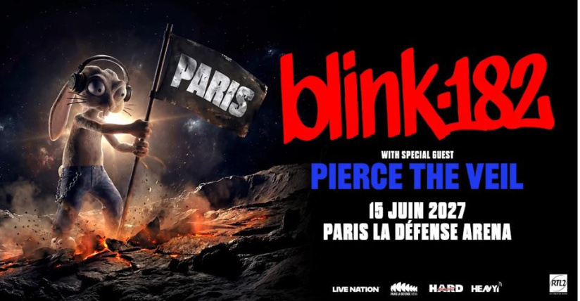 Blink-182 en concert à Paris La Défense Arena en juin 2027