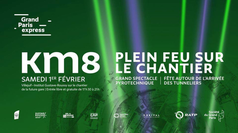 Plein feu sur le chantier : balade et spectacle pyrotechnique au chantier du métro à Villejuif