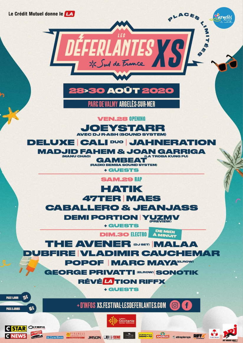 Les Déferlantes 2020 en version XS dans le Sud de France : dates, programmation et réservations