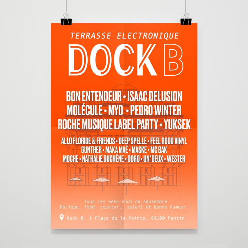 Terrasse Electronique au Dock B : des dj sets gratuits au bord de l'eau