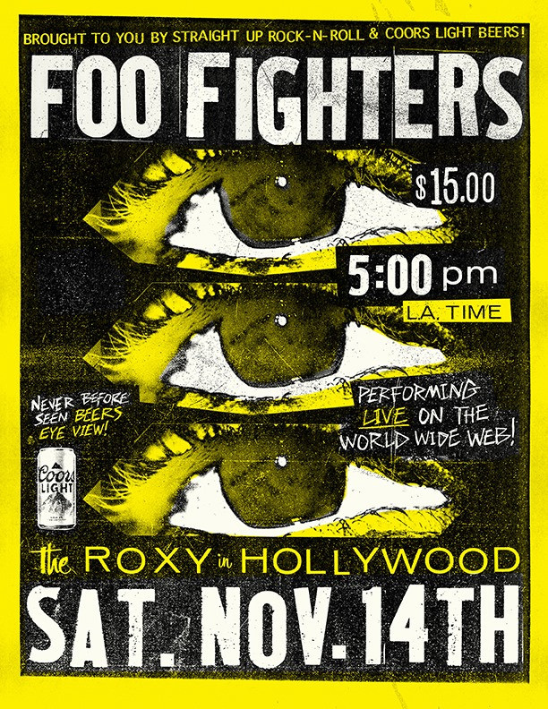 Foo Fighters en concert en live streaming depuis Los Angeles