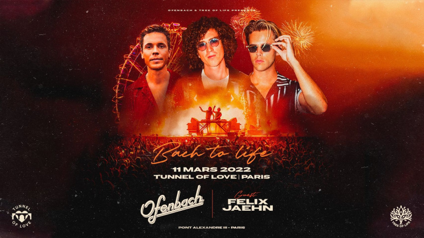 Ofenbach installe sa soirée "Bach 2 life" au Tunnel of Love à Paris
