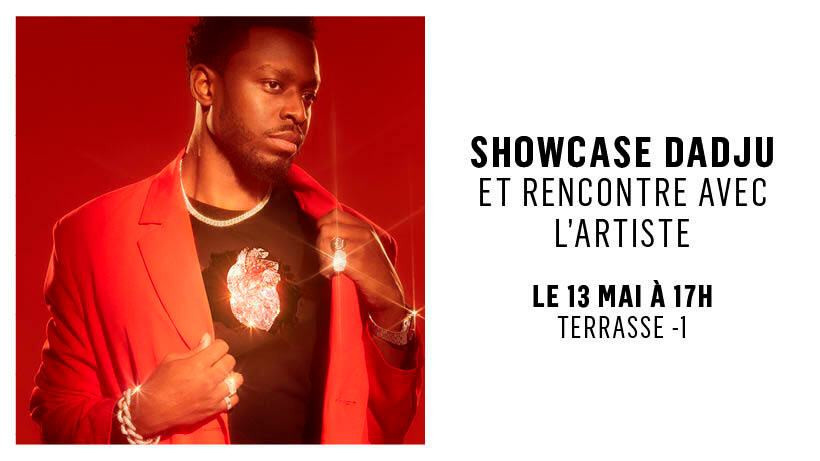 Dadju en showcase gratuit au Forum des Halles à Paris