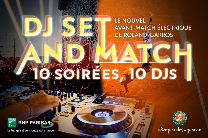 Roland-Garros 2022 : voici la programmation des soirées électriques « DJ Set and Match »