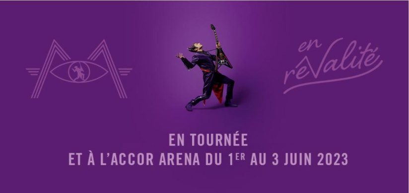 Matthieu Chedid, alias -M-, en concert à l'Accor Arena de Paris en juin 2023