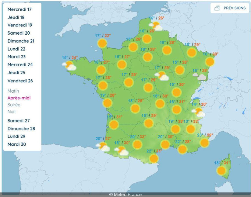 Météo: vers une nouvelle vague de chaleur fin août en France ?