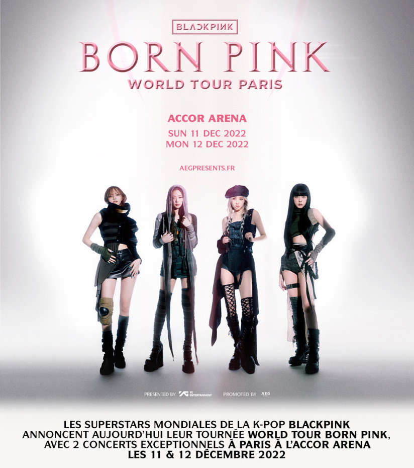 BLACKPINK en concert à l'Accor Arena de Paris en décembre 2022, tout savoir sur la billetterie