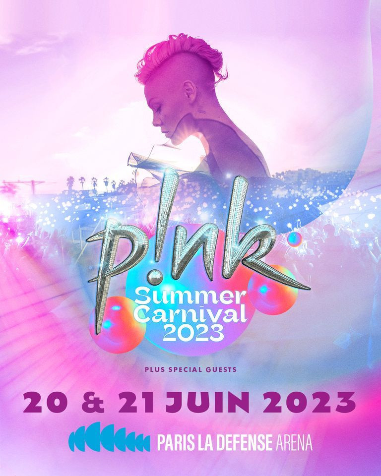 Pink en concert à Paris La Défense Arena en juin 2023