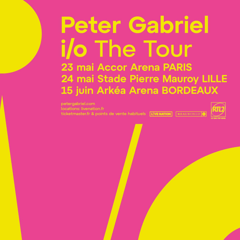 Peter Gabriel en concert à l'Accor Arena de Paris en mai 2023