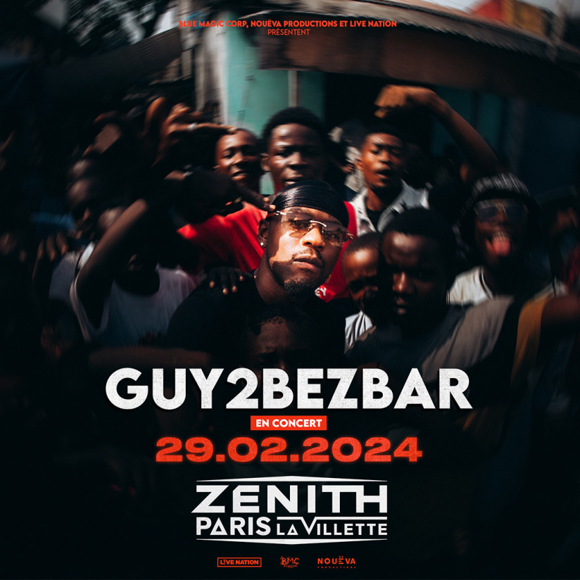 Guy2Bezbar en concert au Zénith de Paris en février 2024