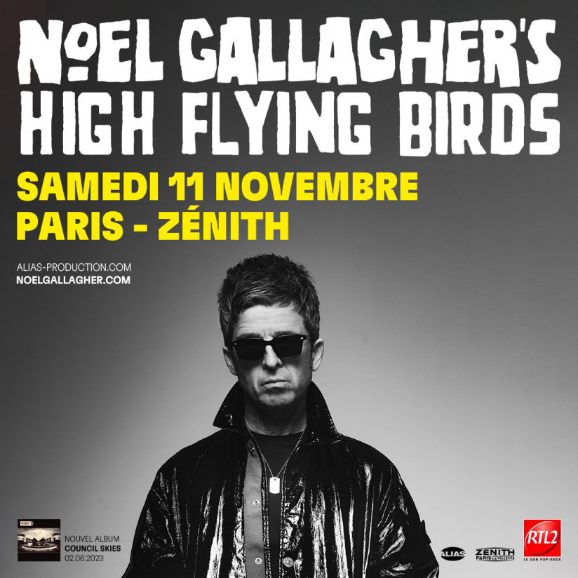 Noel Gallagher's High Flying Birds en concert au Zénith de Paris en novembre 2023