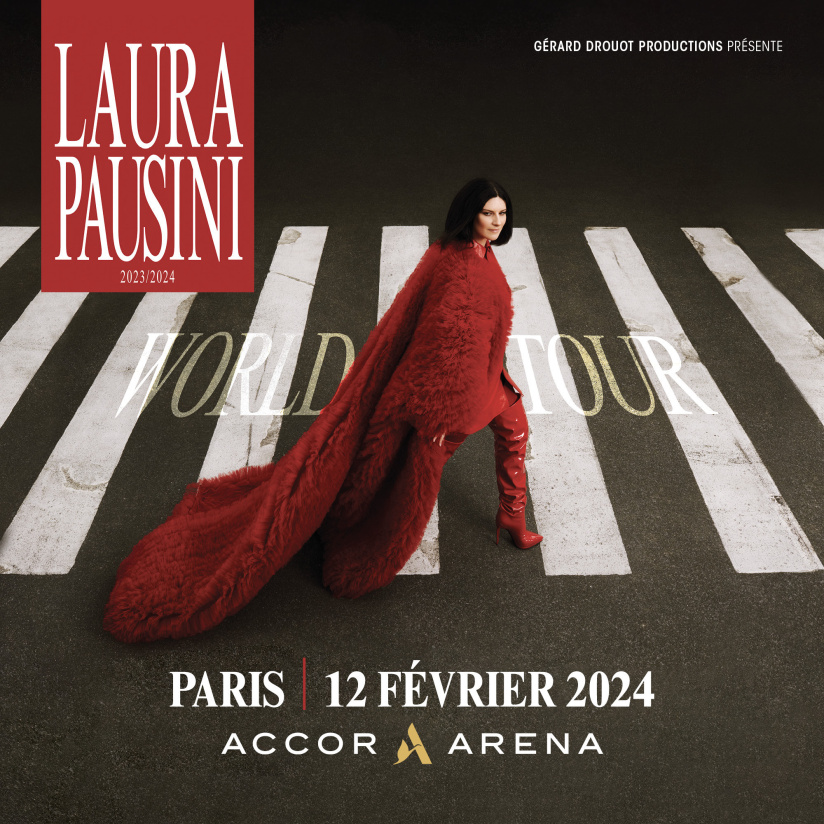 Laura Pausini en concert à l’Accor Arena de Paris en février 2024