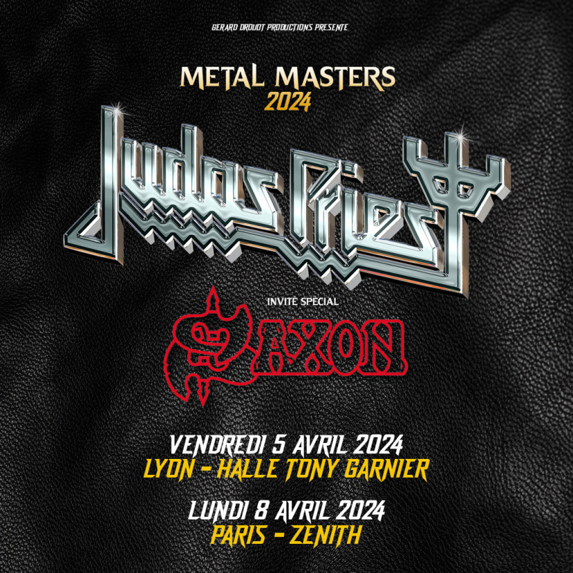 Judas Priest en concert au Zénith de Paris La Villette en avril 2024