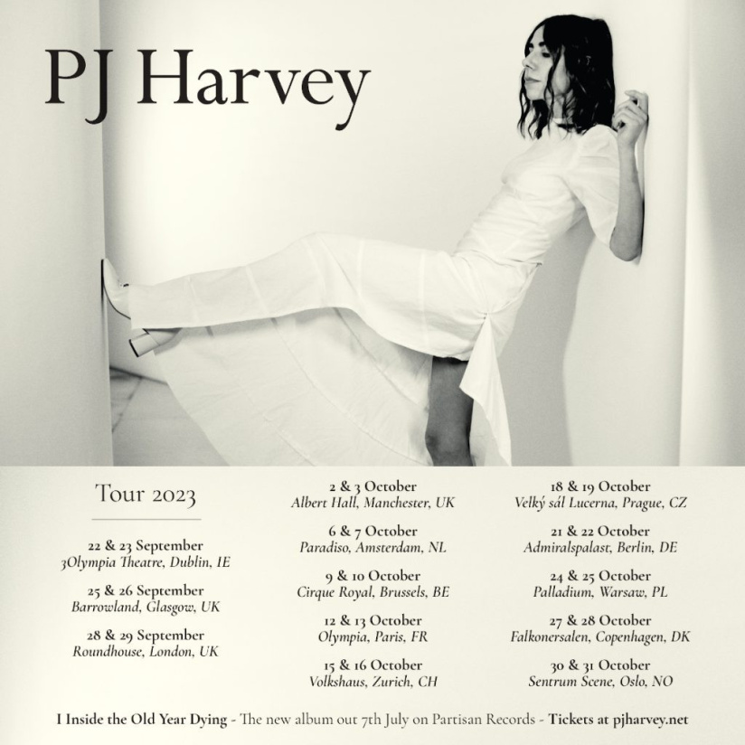 PJ Harvey in concert at the Olympia in Paris in October 2023