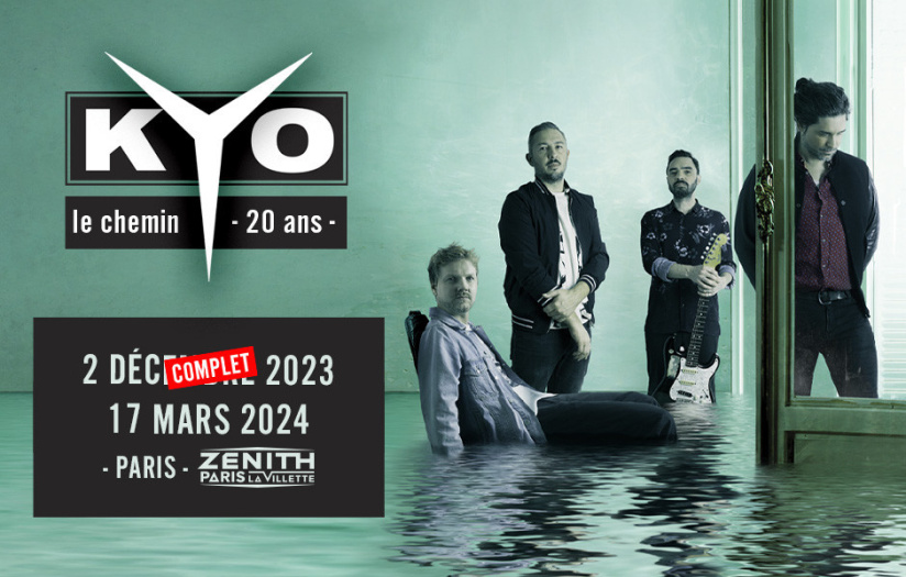 Kyo en concert au Zénith de Paris, nouvelle date en mars 2024