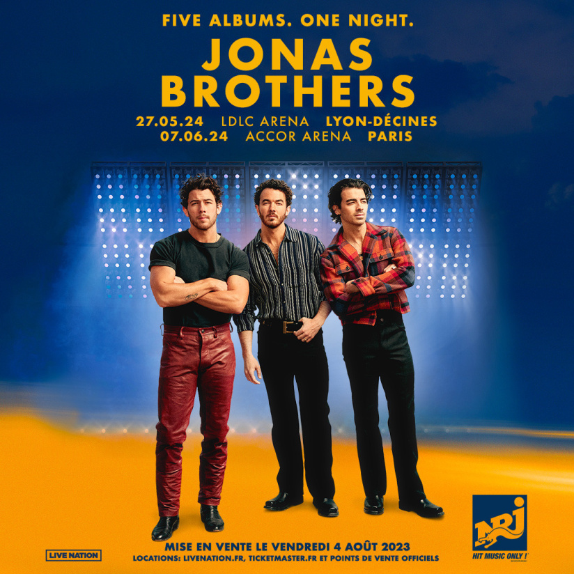 Jonas Brothers en concert à l'Accor Arena de Paris en juin 2024