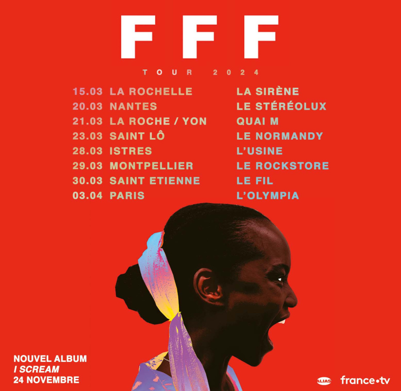 FFF in concert at the Olympia in Paris in April 2024 - Sortiraparis.com