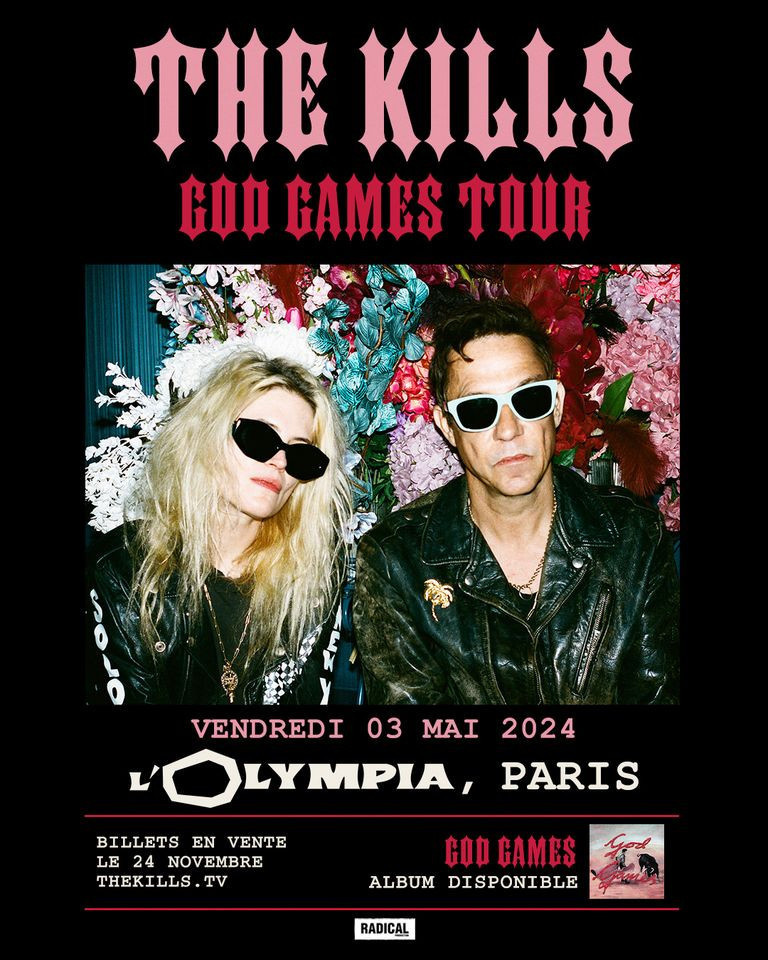 The Kills en concert à l'Olympia à Paris en mai 2024
