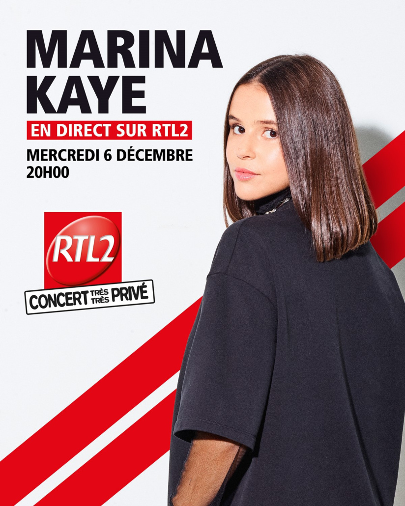Marina Kaye en concert très très privé au Grand Studio RTL2