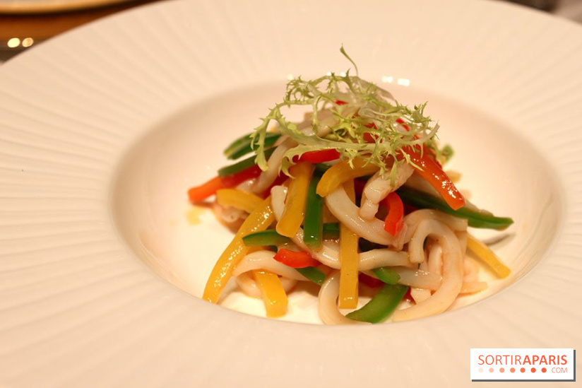 Salade de calamars et poivrons colorés du Chef Ip