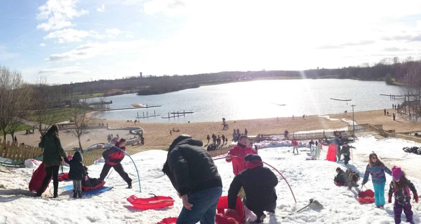 Le Village Sportif d'Hiver 2015 de la base de loisir de Vaires-Torcy