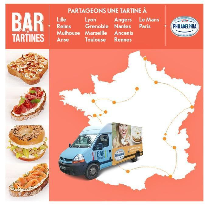 Le Bar à Tartines Mobile Philadelphia à la Bastille avec Pierre Sang