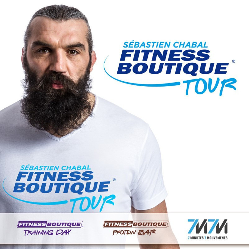Le Fitness Boutique Tour avec Sébastien Chabal