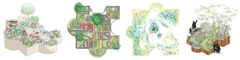 Un puzzle BEAUtanique géant sur la Place de l'Hotel de Ville