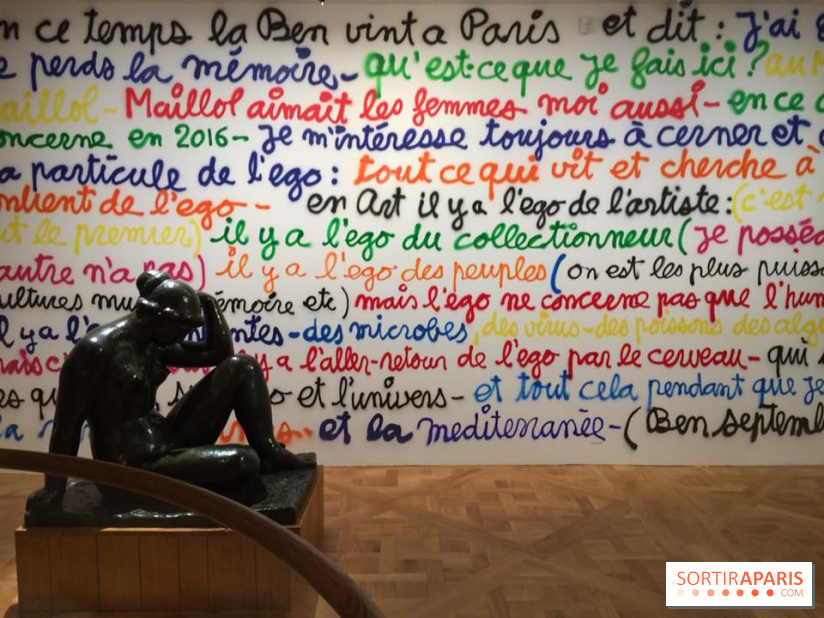 Photos de l'exposition Ben au musée Maillol 