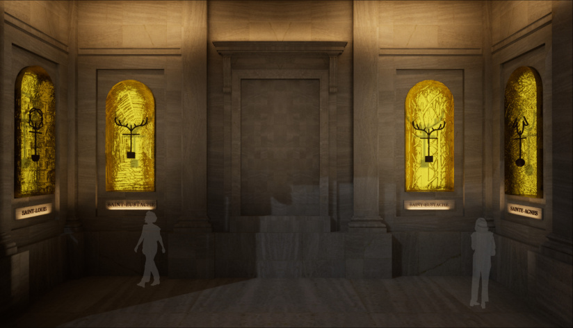 Lumière Divine à Saint-Eustache : une installation artistique va illuminer les alcôves de la façade de l'église à Paris