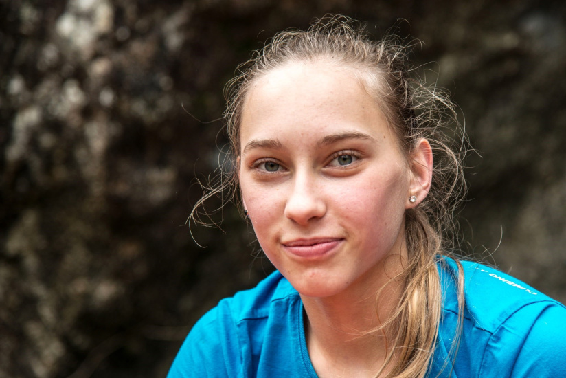 La championne d'escalade Janja Garnbret chez Arkose