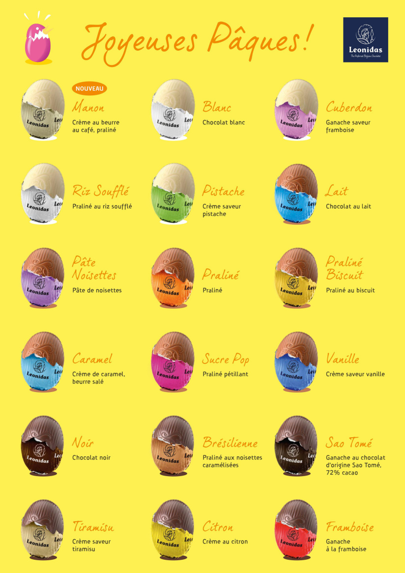 Un oeuf géant à gagner chez Leonidas pour Pâques 2018 ! 