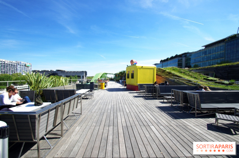 Le Café Oz Rooftop sur le toit de La Cité de La Mode et du Design