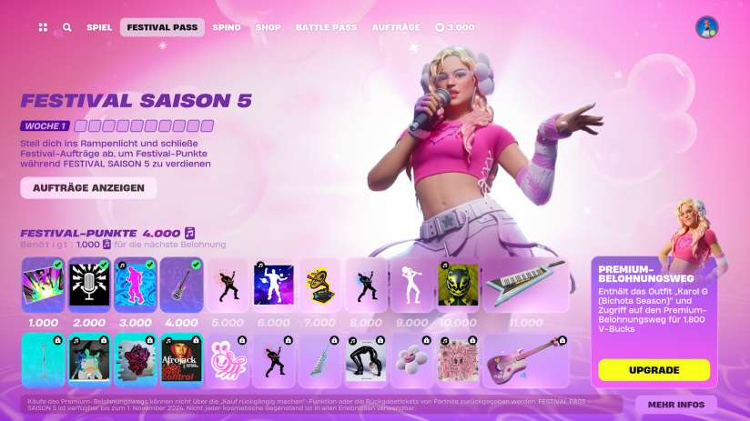 Fortnite Festival : Karol G débarque dans la saison 5, bande-annonce et date de sortie