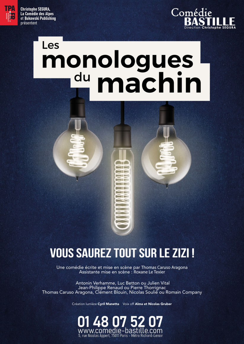 Les Monologues du Machin : le spectacle sur la masculinité à voir à la Comédie Bastille