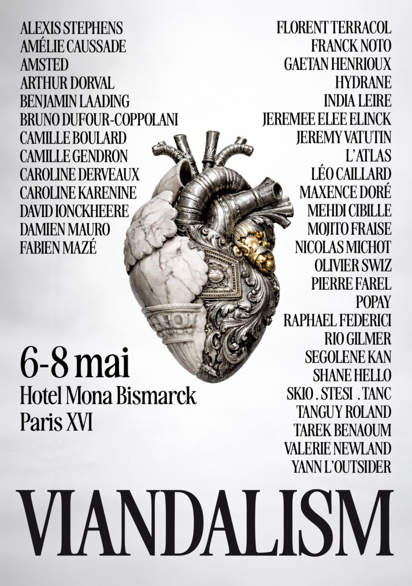 Viandalism : l'exposition entre street art et art contemporain au Mona Bismarck