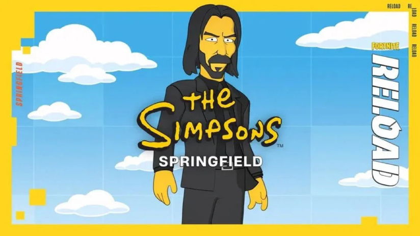 Fortnite Reload : Les Simpson reviennent à Springfield avec John Wick